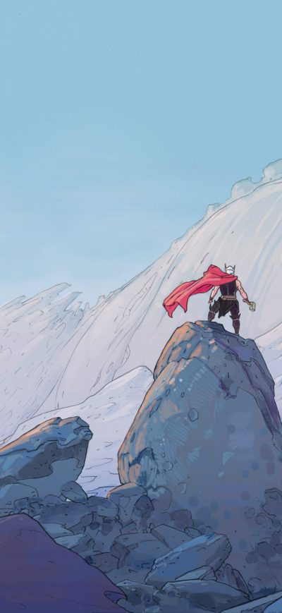 Fond d'écran iPhone Thor Marvel Comic Artwork