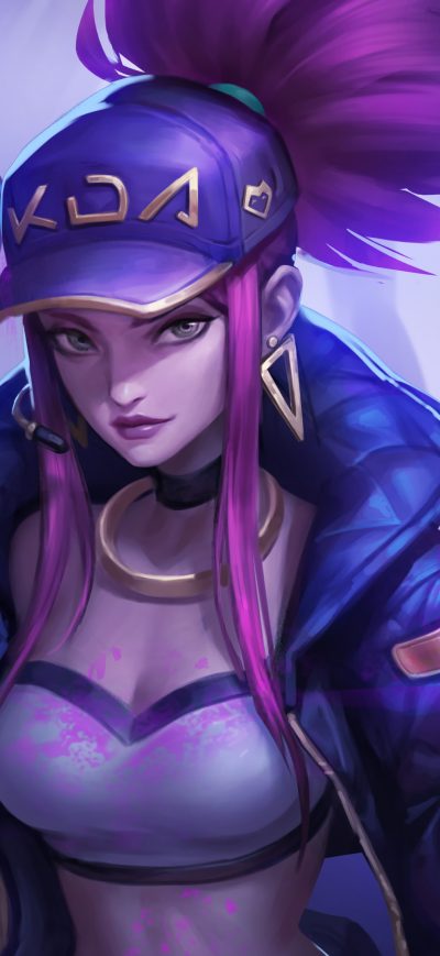 Fond d'écran iPhone Kda Akali League Of Legends 4k