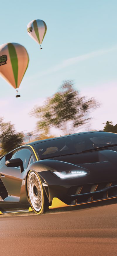 Fond d'écran iPhone Forza Horizon Lambo Huracan 5k
