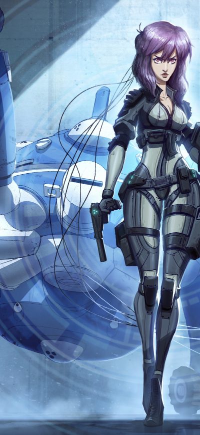 Fond d'écran iPhone Ghost In The Shell Artwork 4k