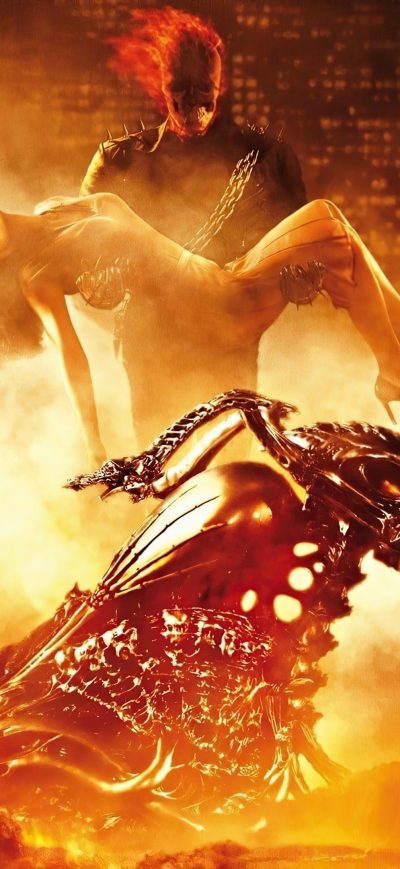 Fond d'écran iPhone Ghost Rider Biker 2020 4k