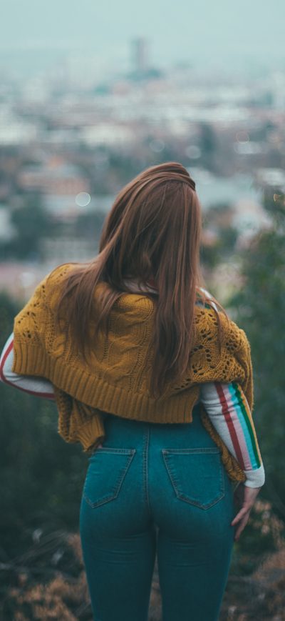 Fond d'écran iPhone High Waisted Jean Girl 5k