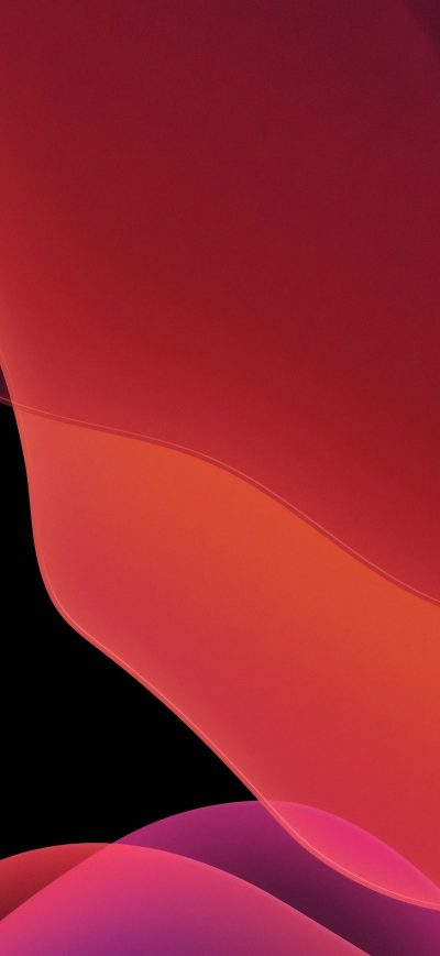 Fond d'écran iPhone Ios 13 Red Dark 5k