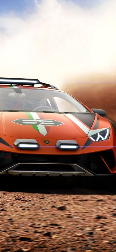 Fond d'écran iPhone Lamborghini Huracan Sterrato Concept 2019 Offroad