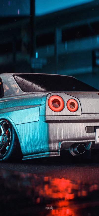 Fond d'écran iPhone Nissan Skyline GT R R34 Need For Speed 4k