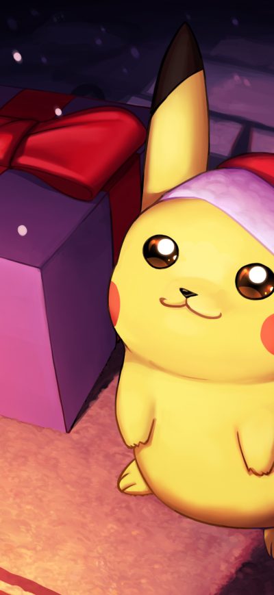 Fond d'écran iPhone Pikachu On Christmas Day Fanart