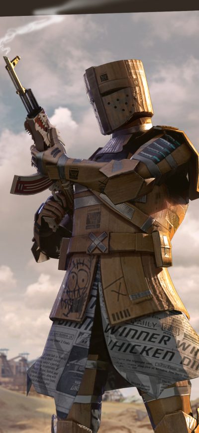 Fond d'écran iPhone Pubg Cardboard Warrior