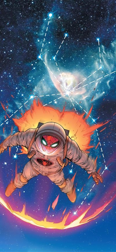 Fond d'écran iPhone Spiderman Astronaut Suit 4k