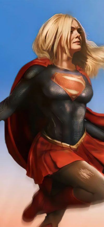 Fond d'écran iPhone Elle Fanning Concept Art As Supergirl