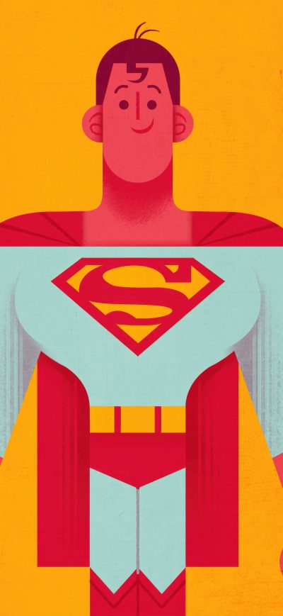 Fond d'écran iPhone Superman Minimal Abstract 4k