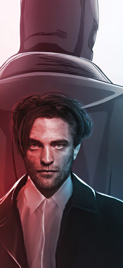 Fond d'écran iPhone The Batman Robert Pattinson Art 4k