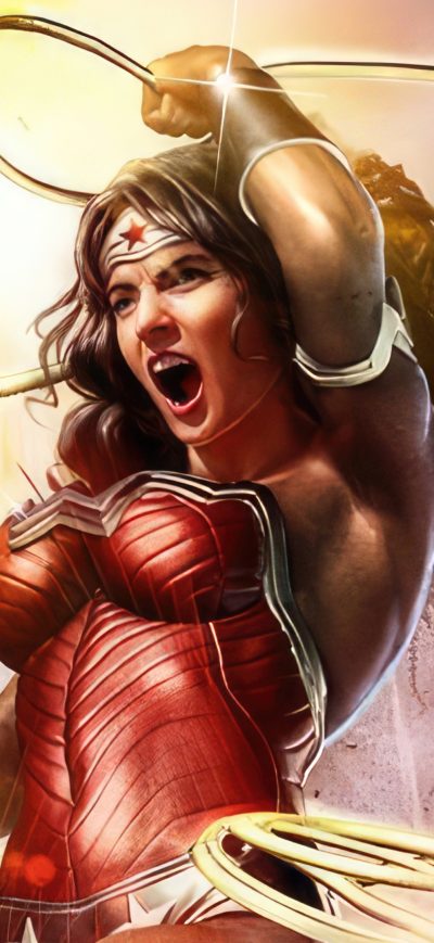 Fond d'écran iPhone Wonder Woman Fighter