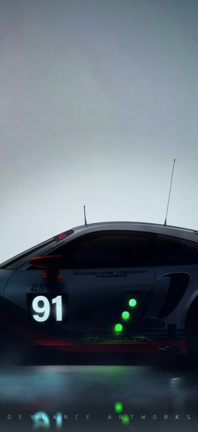 Fond d'écran iPhone PORSCHE 911 RSR 4k