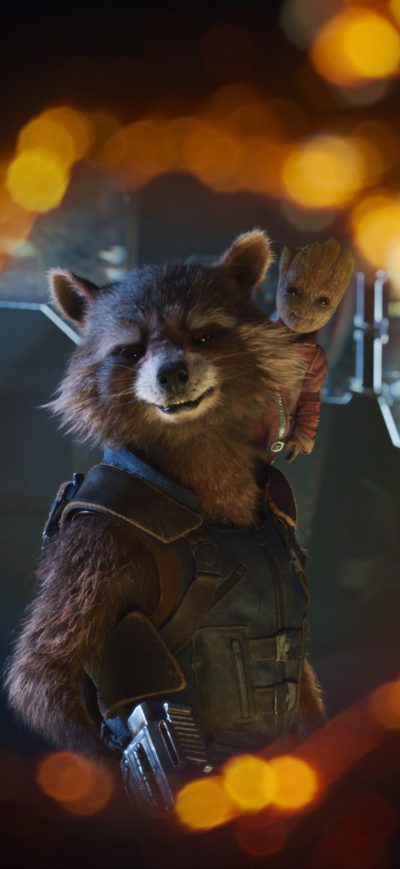 Fond d'écran iPhone Baby Groot And Rocket 4k Guardians Of Galaxy 2