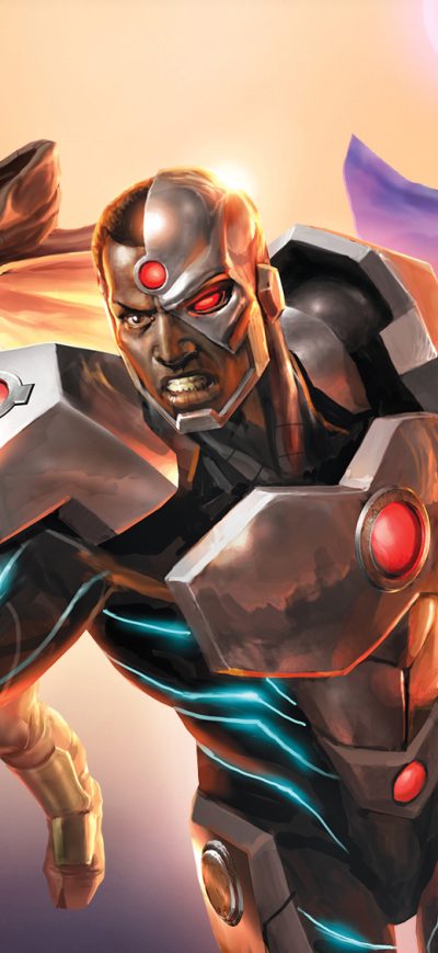 Fond d'écran iPhone Cyborg Robin Raven Artwork