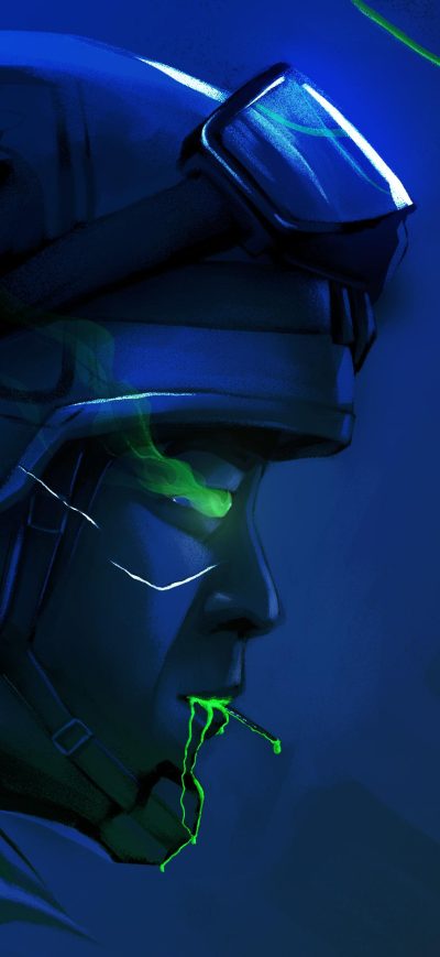 Fond d'écran Helmet Spy Guy 4k sur iPhone