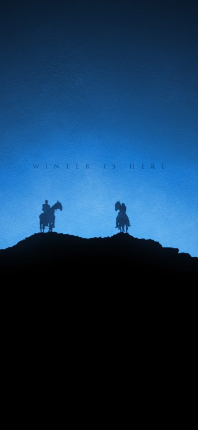 Fond d'écran iPhone White Walkers Winter Is Here Game Of Thrones Minimalism