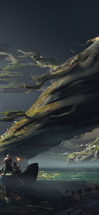 Fond d'écran iPhone God Of War 4 Official Art 4k