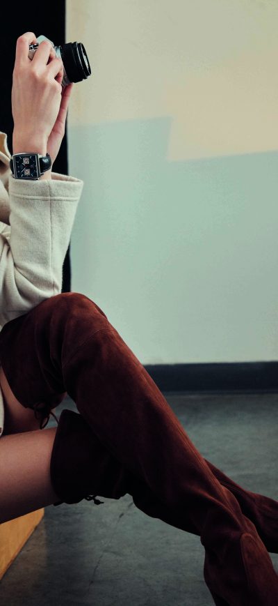 Fond d'écran iPhone Bella Hadid Tag Heuer 2017 8k