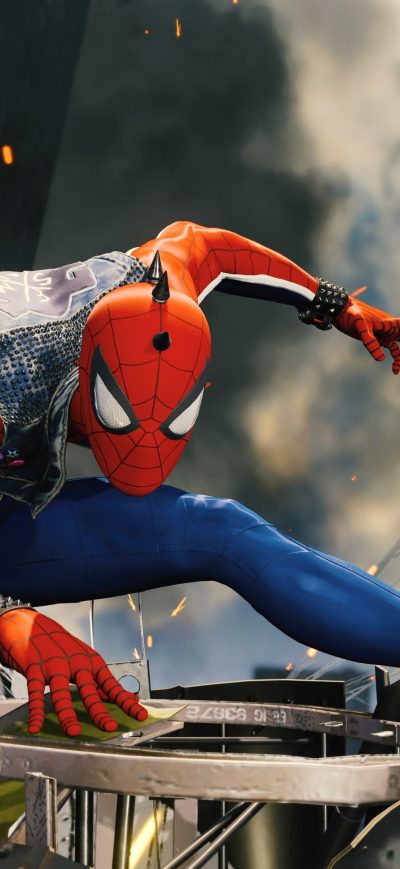 Fond d'écran iPhone Funky Spiderman Ps4 4k