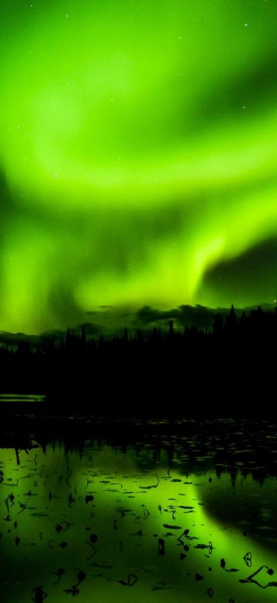 Fond d'écran Aurora Borealis Northern Light sur iPhone