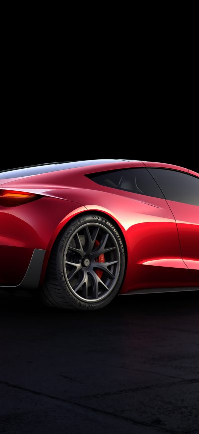Fond d'écran iPhone Tesla Roadster Rear Look