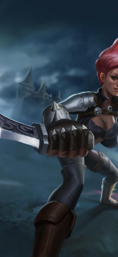 Fond d'écran iPhone Katarina League Of Legends Fan Artwork