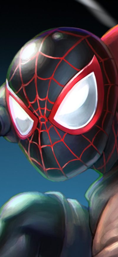 Fond d'écran iPhone Spiderman Miles Morales Artworks
