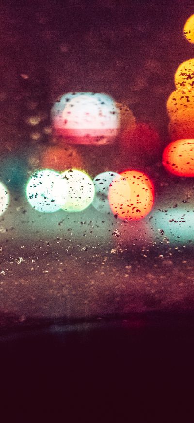 Fond d'écran iPhone Abstract Night City Traffic Bokeh Effect 5k