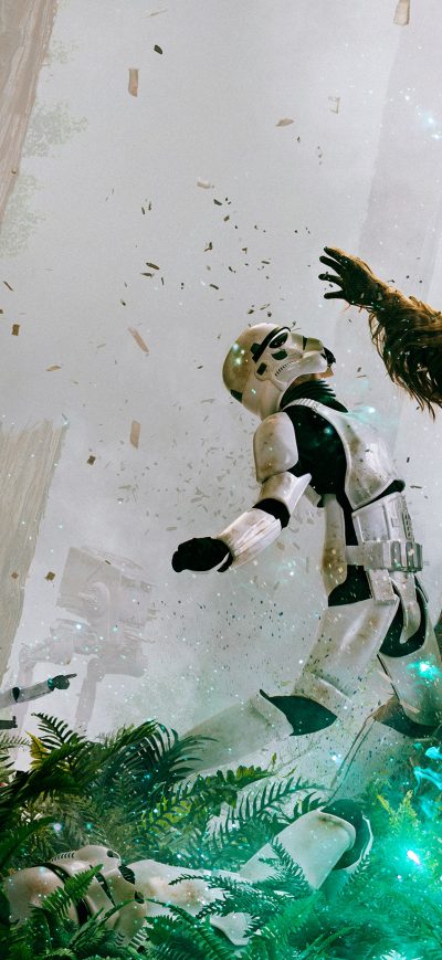 Fond d'écran iPhone Chewbacca Vs Stormtrooper Star Wars Episode VI Return Of The Jedi