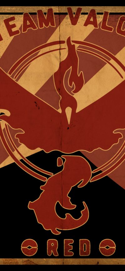 Fond d'écran iPhone Pokemon GO Team Valor Art