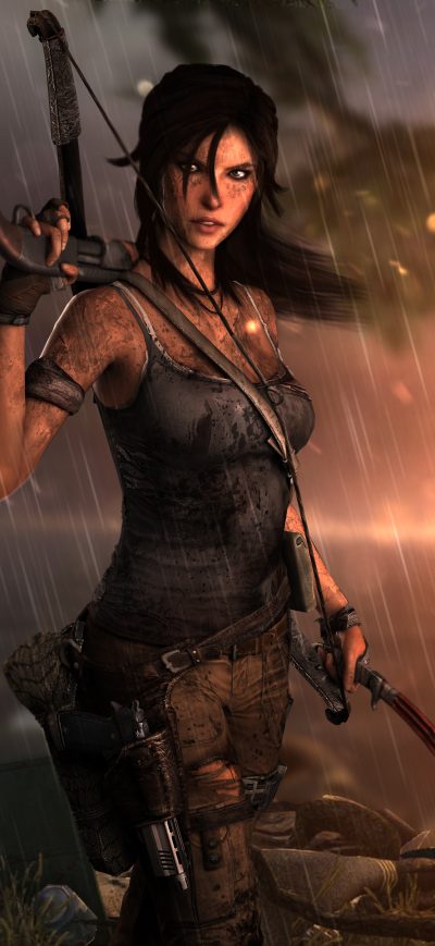 Fond d'écran iPhone Tomb Raider Lara Croft 10k