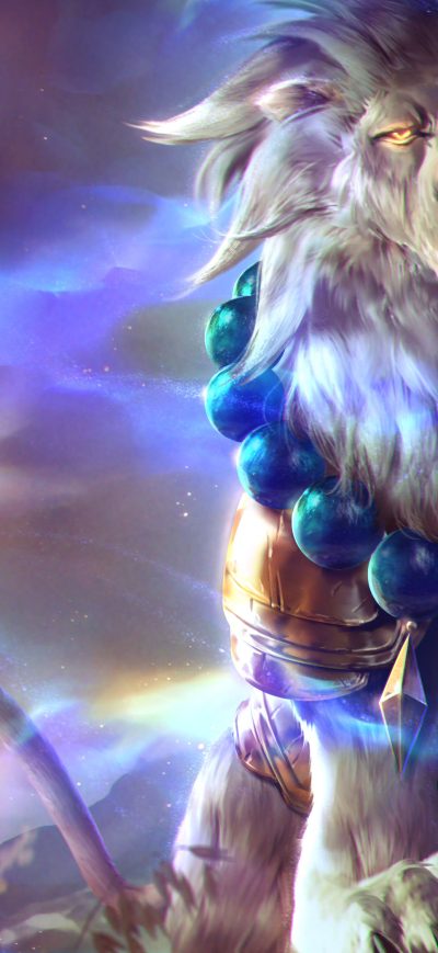 Fond d'écran iPhone Lion Roar Colorful 4k Fantasy Artwork
