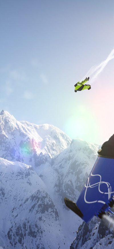 Fond d'écran iPhone Steep Wing Suit 4k