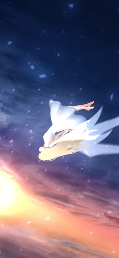 Fond d'écran iPhone Falling From Clouds 4k