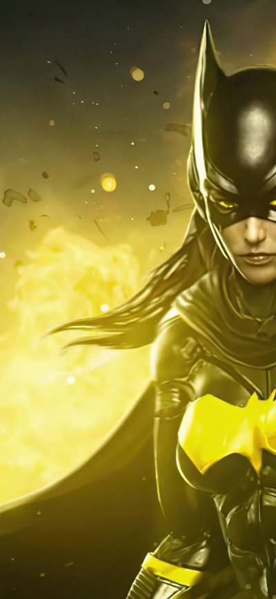 Fond d'écran iPhone Batgirl Gold Knight 5k
