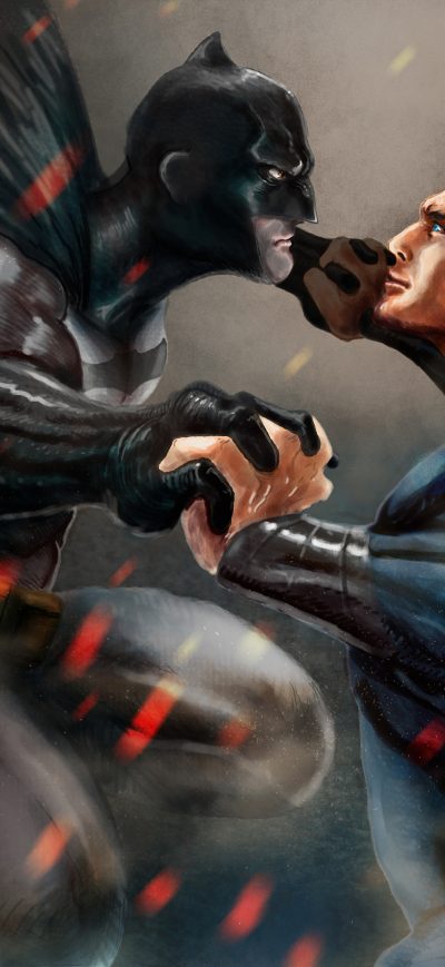 Fond d'écran iPhone Batman Superman Fight