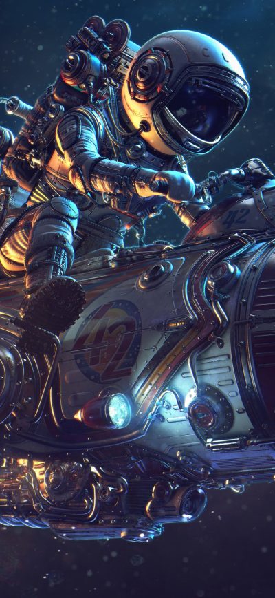 Fond d'écran iPhone Astronaut Rocket Science Fiction 4k