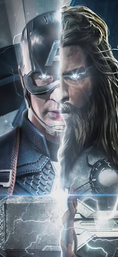 Fond d'écran iPhone Captain America Thor 4k
