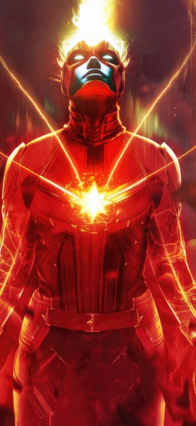 Fond d'écran iPhone Brie Larson As Carol Danvers Captain Marvel 5k