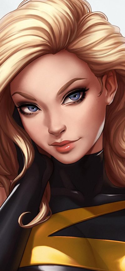 Fond d'écran iPhone Captain Marvel Fantasy Art 4k