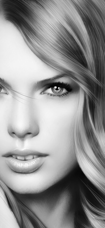 Fond d'écran iPhone Taylor Swift Digital Painting
