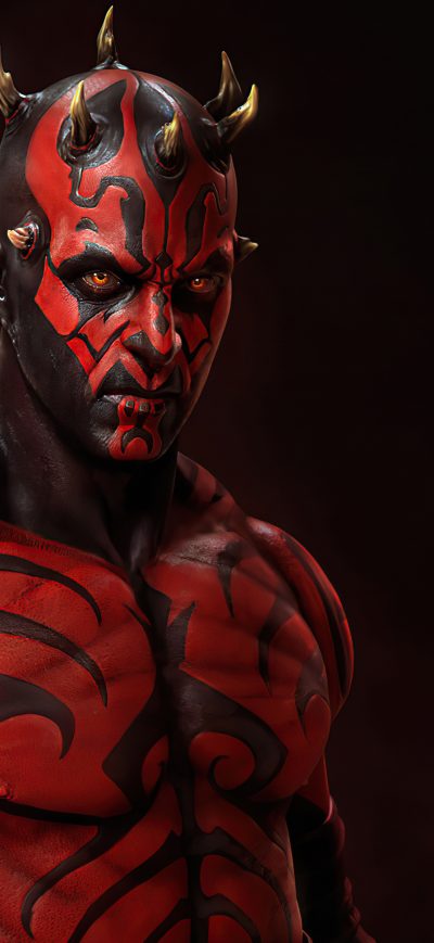 Fond d'écran iPhone Darth Maul Mandalorian Inspire 4k