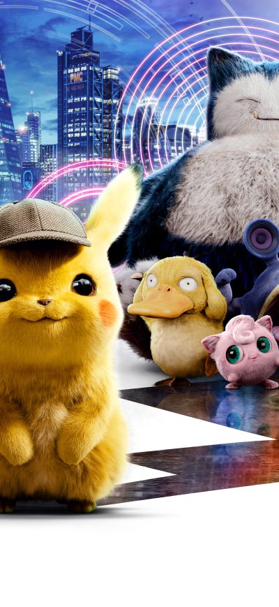 Fond d'écran iPhone Detective Pikachu 12k