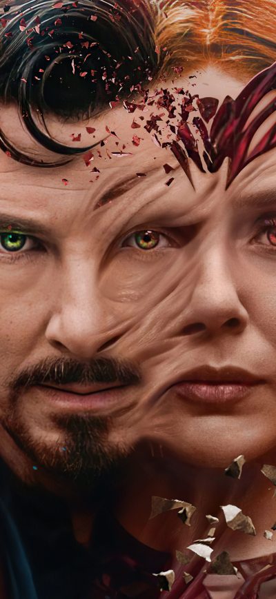 Fond d'écran iPhone Doctor Strange X Wanda 5k