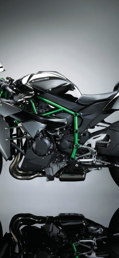 Fond d'écran iPhone Kawasaki Ninja H2 4k