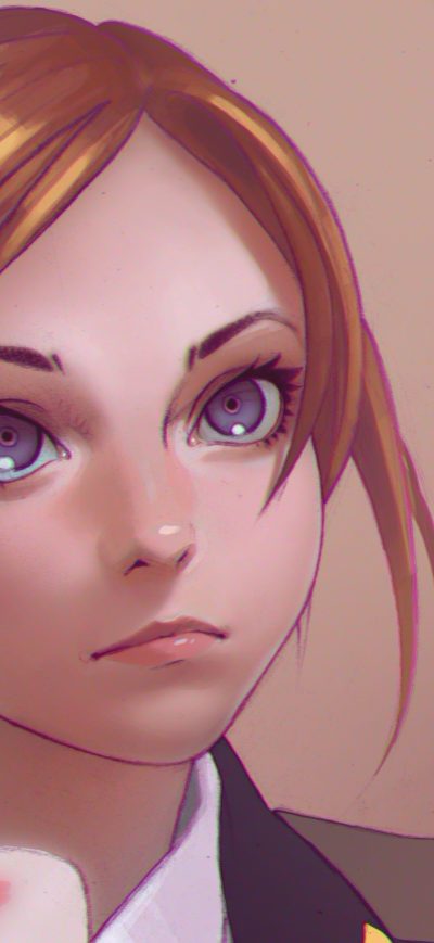 Fond d'écran iPhone Army Girl Anime 4k