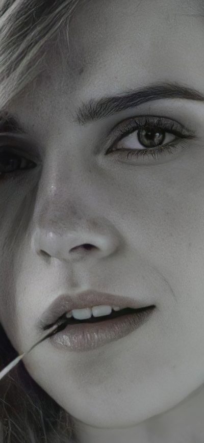 Fond d'écran iPhone Emma Watson Monochrome 2020