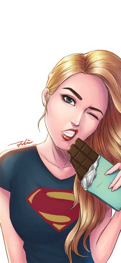 Fond d'écran iPhone Young Supergirl