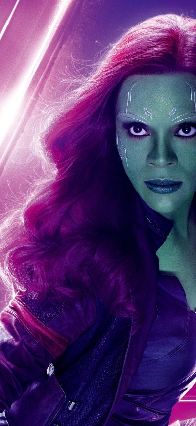 Fond d'écran iPhone Gamora In Avengers Infinity War 8k Poster
